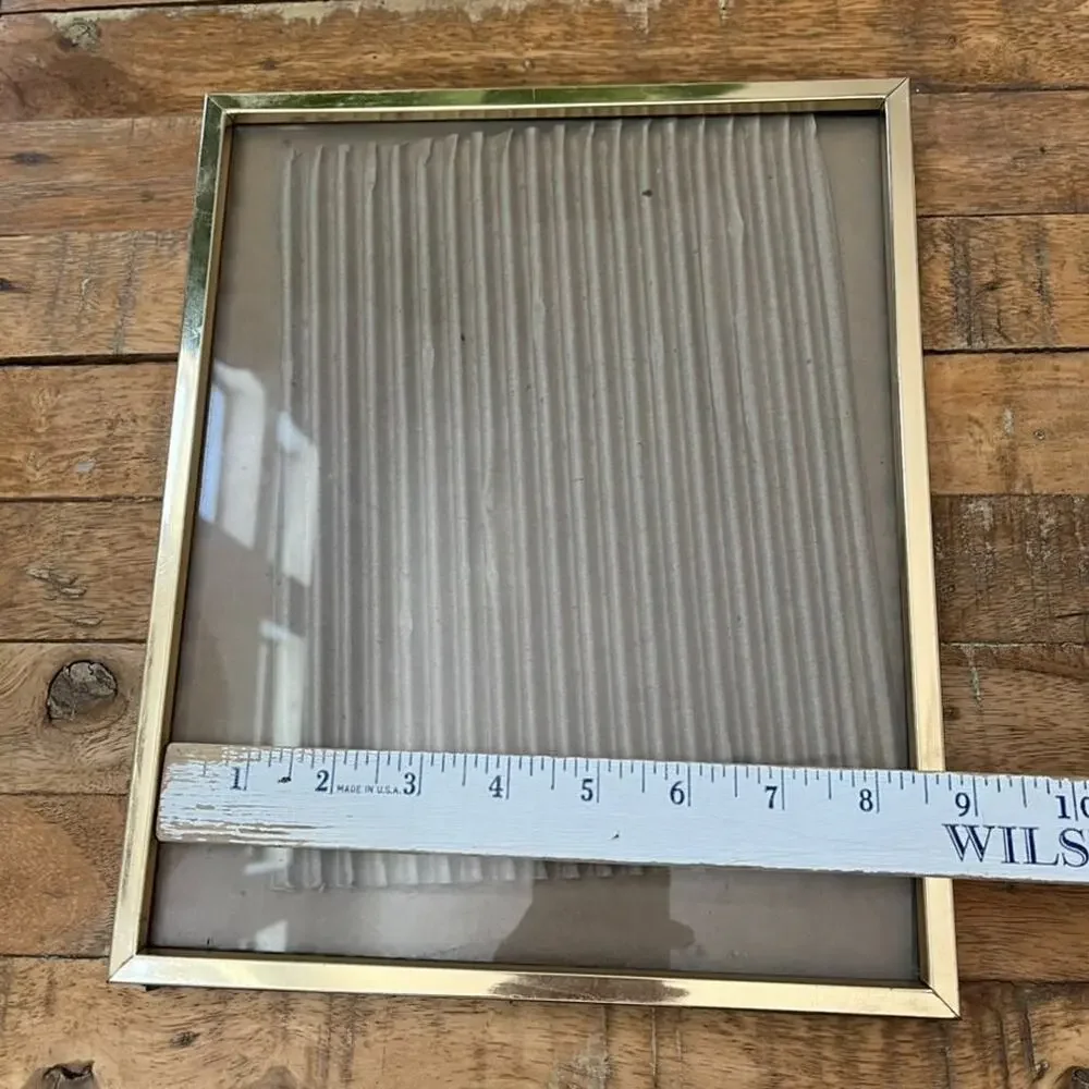 Vintage Picture Frame Set (2) Gold-Toned Frames 8.5